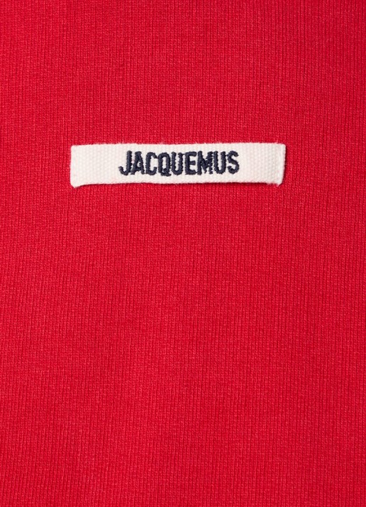 Jacquemus Hoodie met logo - detail 5 rood