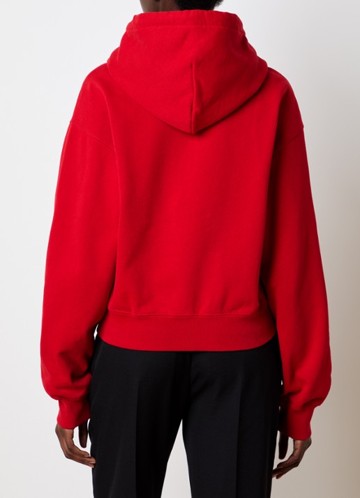 Jacquemus Hoodie met logo - achterkant 3 donkerrood