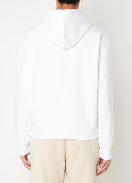 Jacquemus Hoodie van  katoen met logoborduring - achterkant wit
