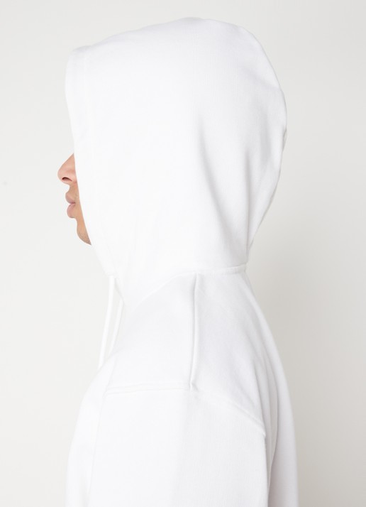 Jacquemus Hoodie van  katoen met logoborduring - detail 3 wit
