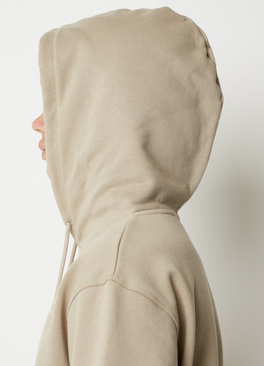 Jacquemus Hoodie van  katoen met logoborduring - detail 4 khaki