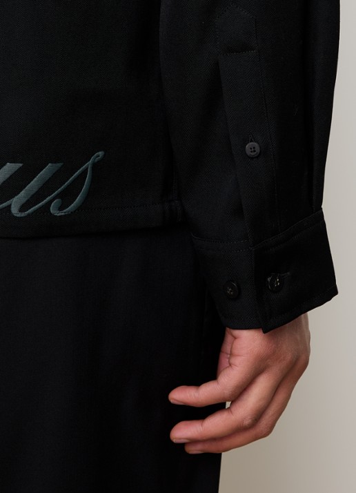 Jacquemus Jack van wol met borstzak - detail 4 zwart
