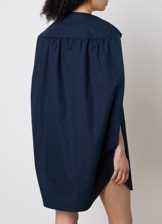 Jacquemus La Berlinglot mini blousejurk  - achterkant 3 donkerblauw