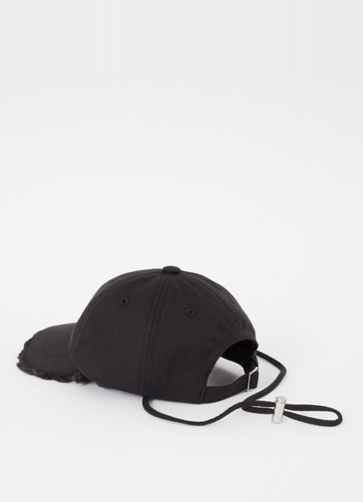 Jacquemus La Casquette Artichaut pet met logo - detail 2 zwart