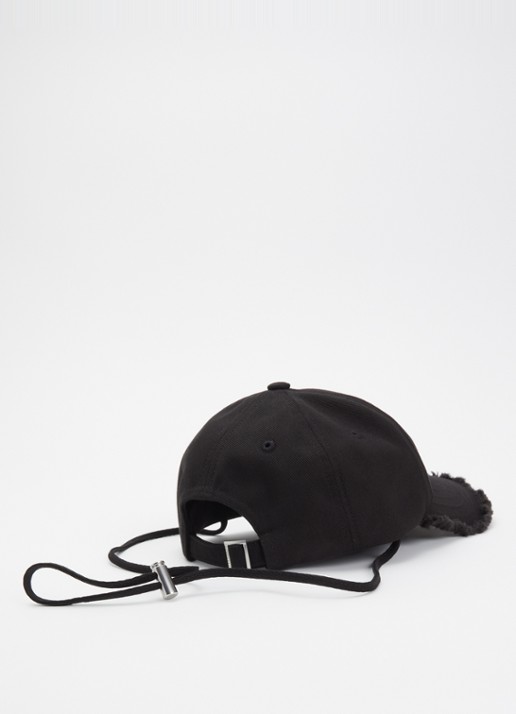 Jacquemus La Casquette Artichaut pet met logo - detail zwart