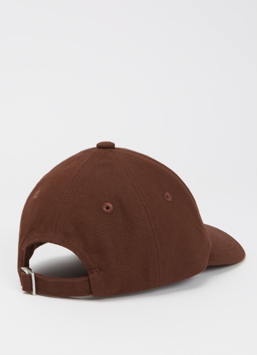 Jacquemus La casquette gadjo pet met logo - detail 3 hazelnootbruin