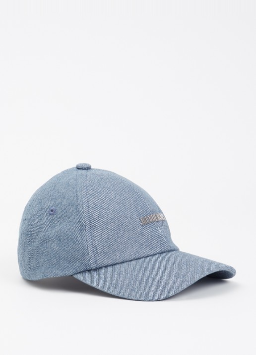 Jacquemus La casquette gadjo pet met logo - voorkant donkerblauw