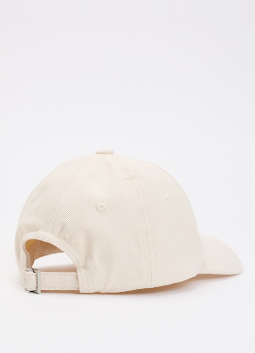 Jacquemus La Casquette pet met logo - detail 2 gebroken wit