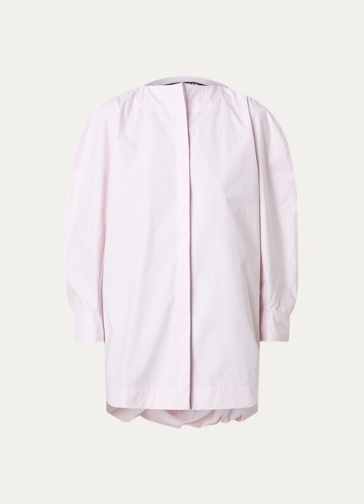 Jacquemus La Pittore oversized blouse met split - voorkant lichtroze