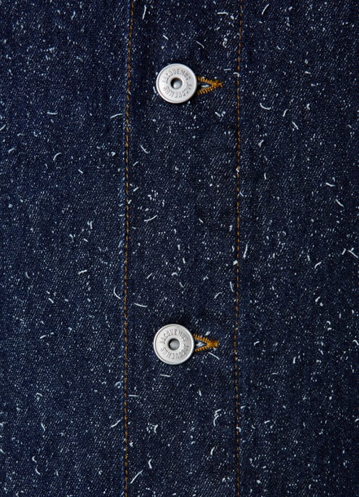 Jacquemus La Veste spijkerjas met structuur - detail 5 indigo