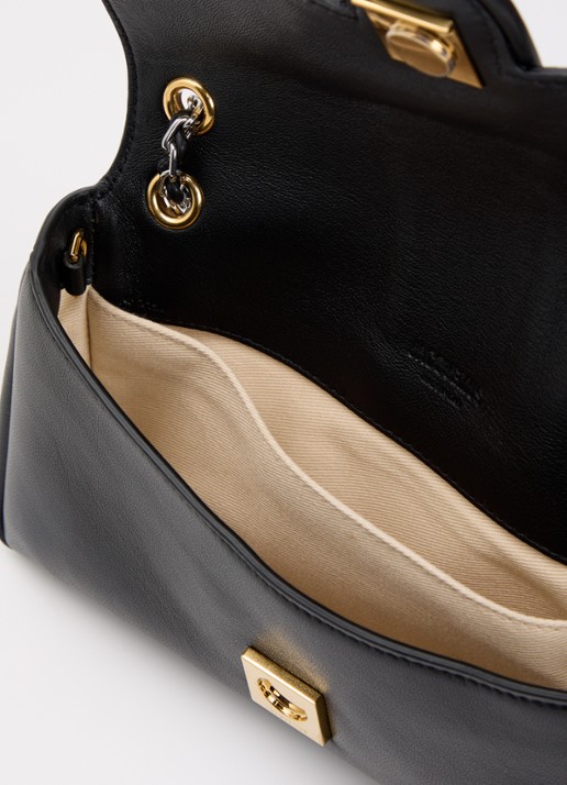 Jacquemus Le Bambino Chaine schoudertas van lamsleer met verstelbare schouderriem - detail 3 zwart