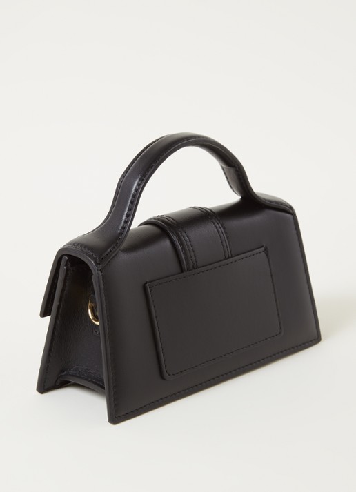 Jacquemus Le Bambino mini handtas van leer - achterkant 4 zwart