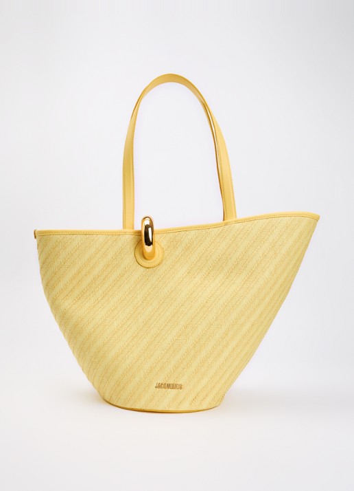 Jacquemus Le Bambola schoudertas met leren details en logo