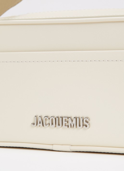 Jacquemus Le Baneto handtas met verstelbare schouderriem - detail 4 ivoor