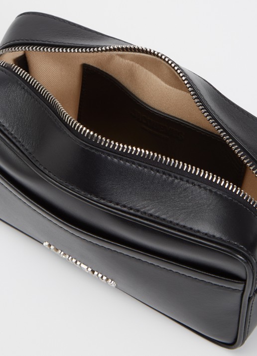 Jacquemus Le Baneto handtas met verstelbare schouderriem - detail 3 zwart