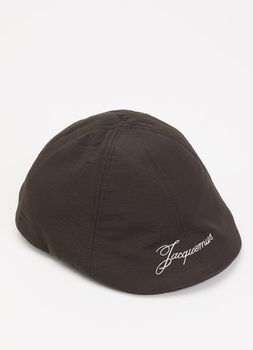 Jacquemus Le Beret flatcap met logoborduring