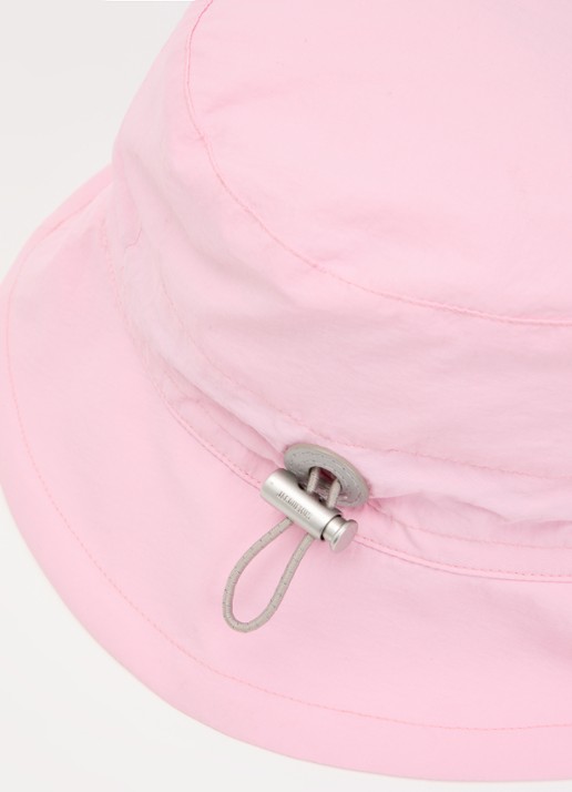 Jacquemus Le Bob bucket hoed met logo - detail lichtroze
