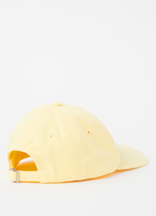 Jacquemus Le Casquette Gadjo pet met logo - detail geel