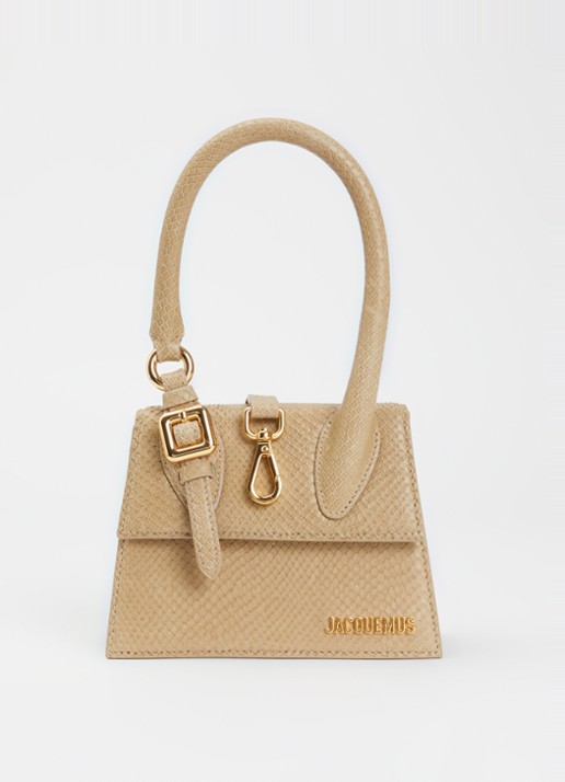 Jacquemus Le Chiquito Moyen handtas van kalfsleer met afneembare schouderriem