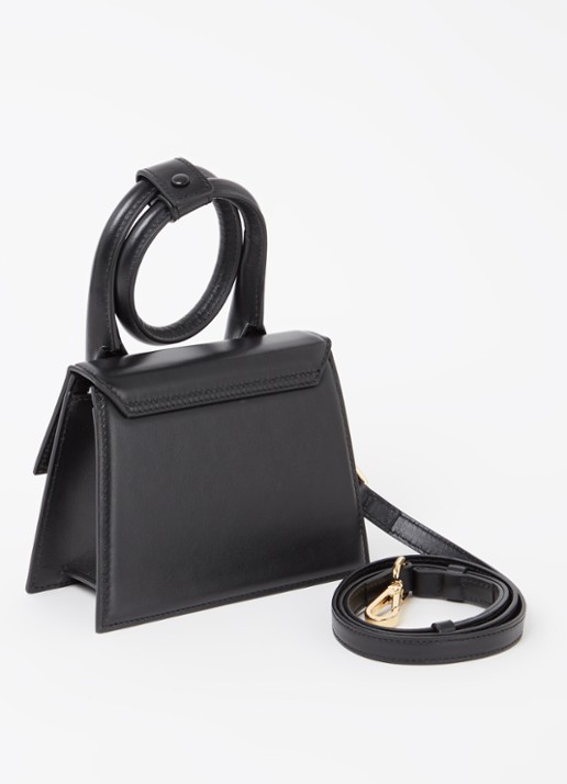 Jacquemus Le Chiquito Noeud handtas van leer - achterkant 4 goud