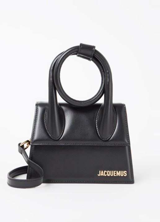 Jacquemus Le Chiquito Noeud handtas van leer - voorkant goud