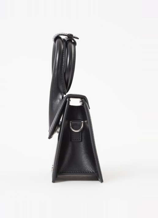 Jacquemus Le Chiquito Noeud handtas van leer - detail 3 zwart