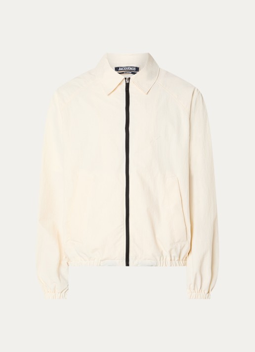 Jacquemus Le Coupe jack met kraag - voorkant creme