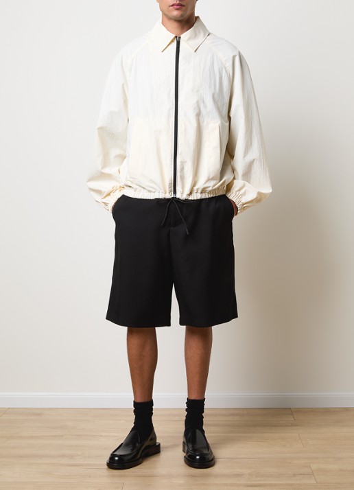 Jacquemus Le Coupe jack met kraag - voorkant 2 creme