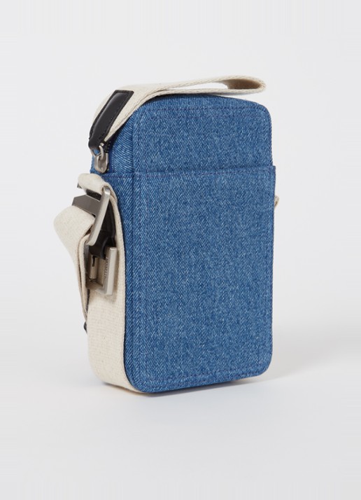 Jacquemus Le Cuerda Vertical crossbodytas van denim - achterkant 3 indigo