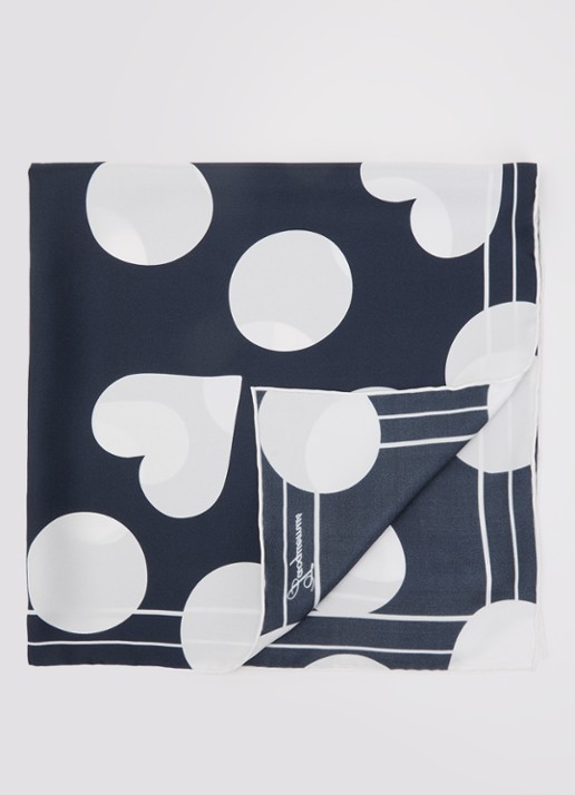 Jacquemus Le Foulard sjaal van zijde 65 x 65 cm