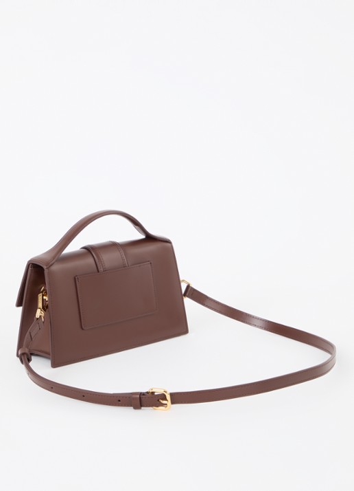 Jacquemus Le Grand Bambino handtas van leer met afneembare schouderriem - achterkant 4 bruin