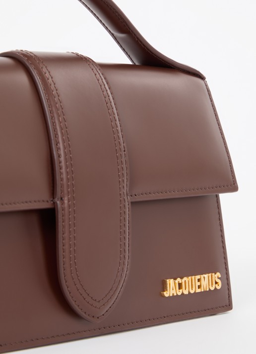 Jacquemus Le Grand Bambino handtas van leer met afneembare schouderriem - detail 3 bruin
