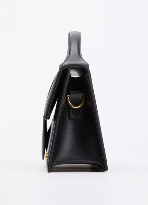 Jacquemus Le Grand Bambino handtas van leer met afneembare schouderriem - detail 5 zwart