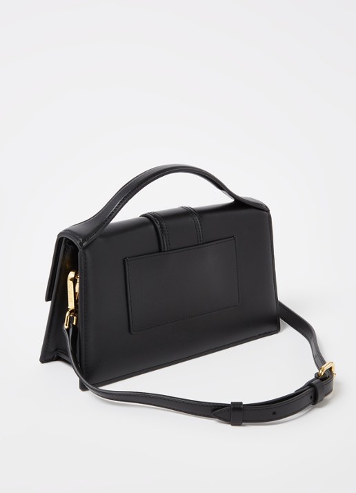 Jacquemus Le Grand Bambino handtas van leer - achterkant 4 zwart