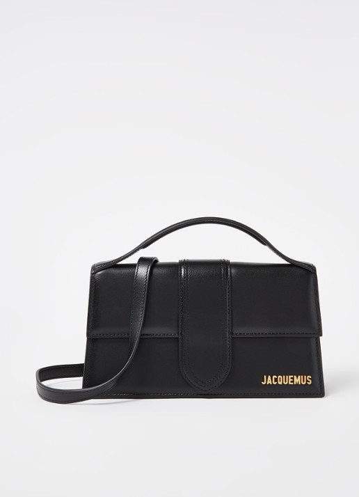 Jacquemus Le Grand Bambino handtas van leer - voorkant zwart