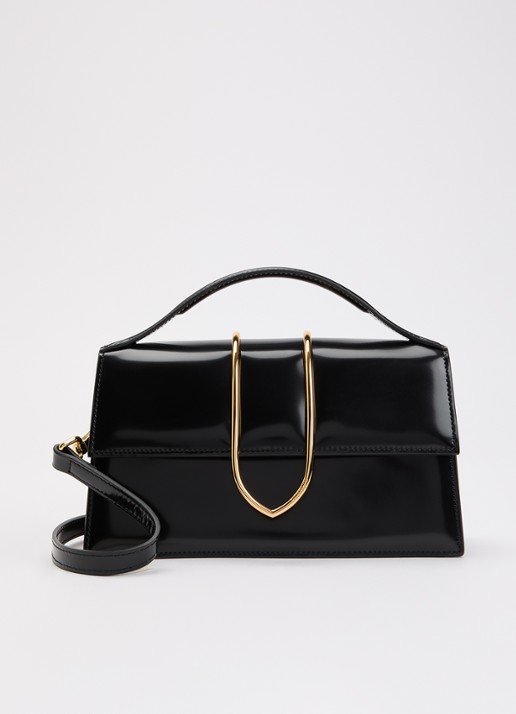 Jacquemus Le Grand Bambino van leer met lakfinish