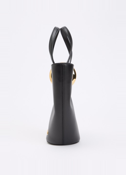 Jacquemus Le Petit Bambola handtas van leer met afneembare schouderriem - detail 6 zwart