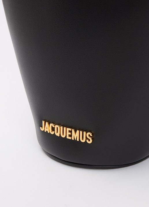 Jacquemus Le Petit Bambola handtas van leer met afneembare schouderriem - detail 7 zwart