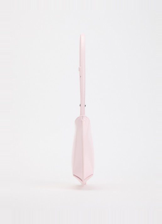 Jacquemus Le Petit Bisou schoudertas van leer  - detail 5 lichtroze