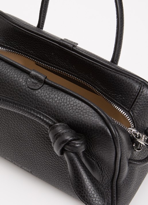 Jacquemus Le Petit Turismo handtas van leer met afneembare schouderriem - detail 2 zwart