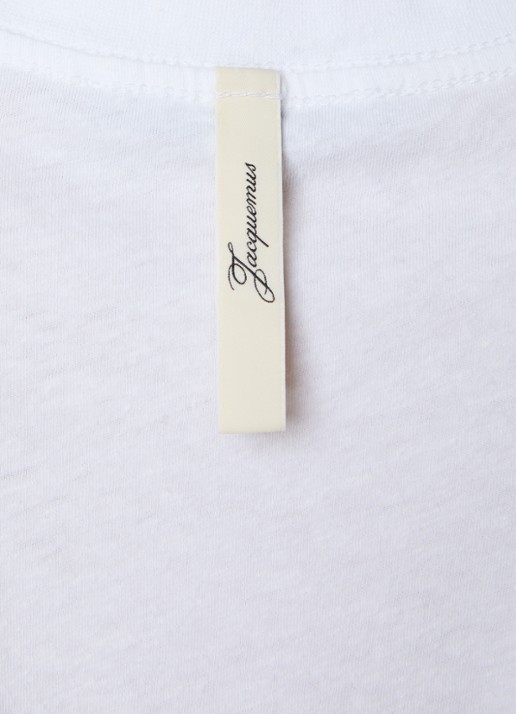 Jacquemus Le T-shirt met logoprint - detail 2 wit