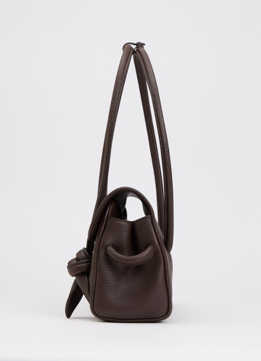 Jacquemus Le Turismo Long handtas van kalfsleer - detail 3 donkerbruin