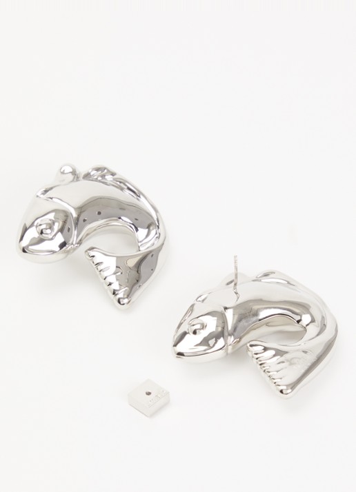 Jacquemus Les Boucles oorstekers - detail 2 zilver