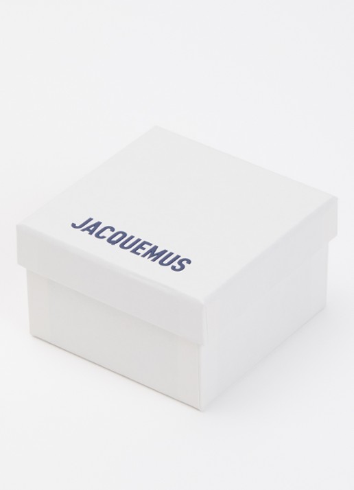 Jacquemus Les Mini Boucle oorstekers verguld - detail 4 goud