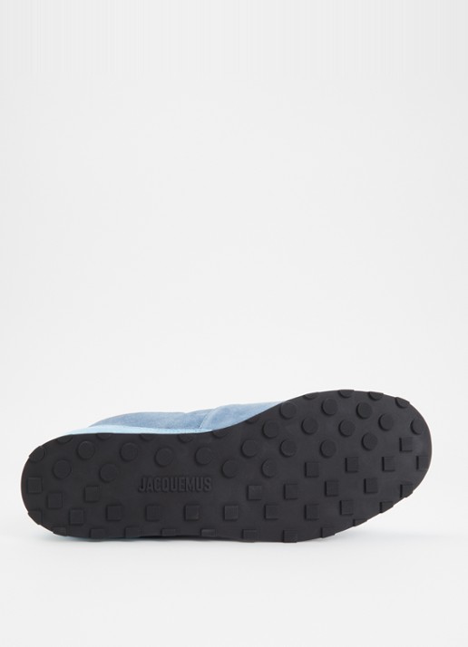 Jacquemus Les Tennis sneaker van suède met details van leer  - detail 4 blauw
