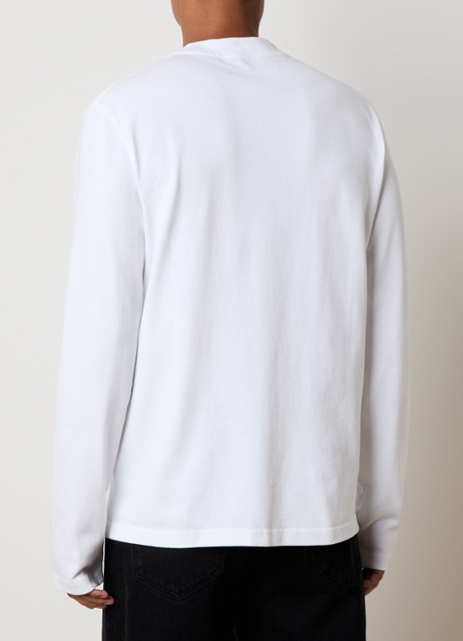 Jacquemus Longsleeve met logo - achterkant 3 wit