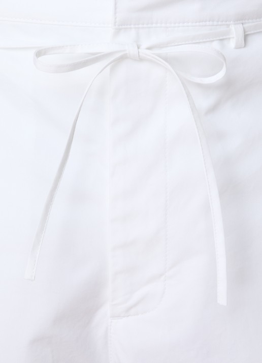 Jacquemus Marin loose fit broek met strikceintuur - detail 6 wit
