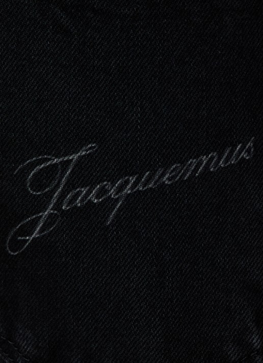 Jacquemus Straight leg jeans met gekleurde wassing - detail 3 zwart