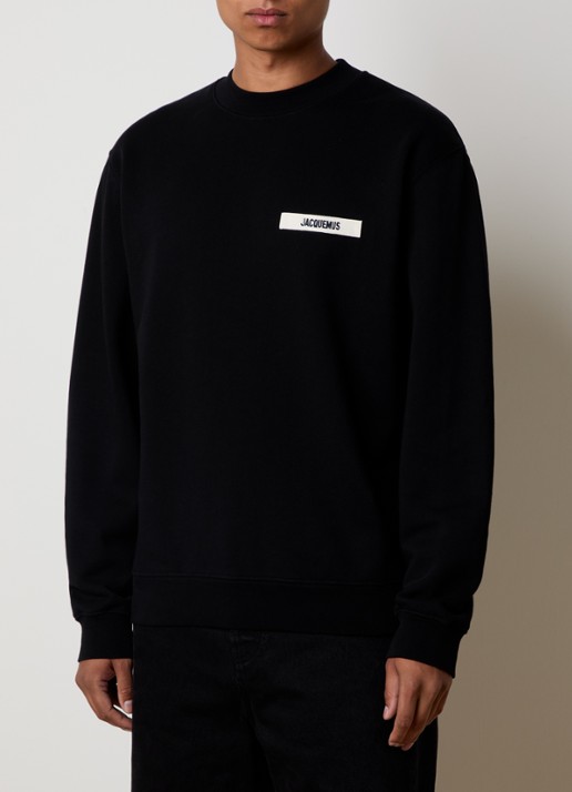 Jacquemus Sweater met logo - detail 4 zwart