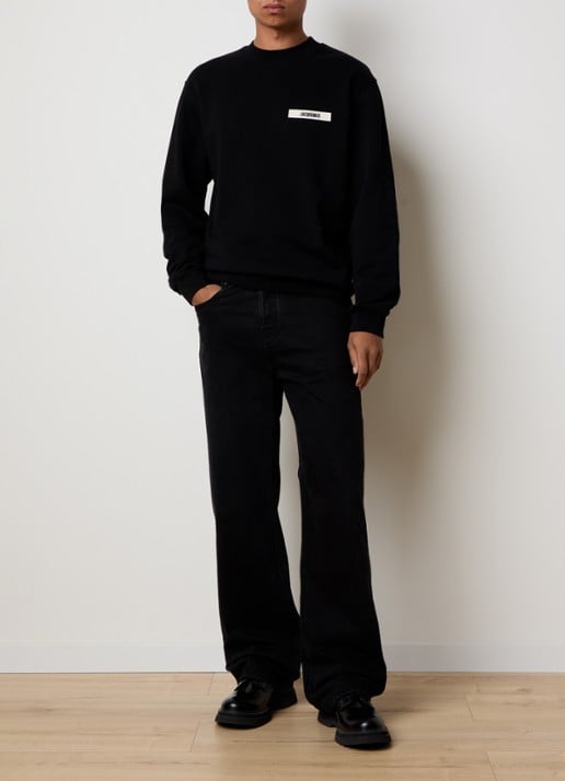 Jacquemus Sweater met logo - voorkant 2 zwart